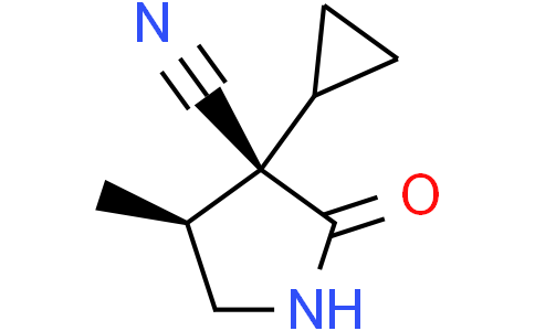 (3S,4S)-3-cyclopropyl-4-methyl-2-oxo-pyrrolidine-3-carbonitrile