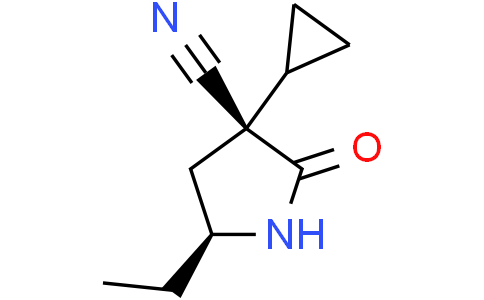 (3R,5S)-3-cyclopropyl-5-ethyl-2-oxo-pyrrolidine-3-carbonitrile