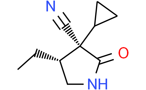 (3R,4R)-3-cyclopropyl-4-ethyl-2-oxo-pyrrolidine-3-carbonitrile