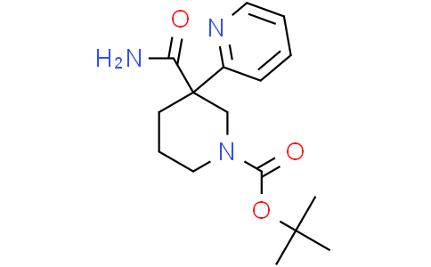 tert-butyl 3-carbamoyl-3-(2-pyridyl)piperidine-1-carboxylate