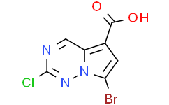 7-bromo-2-chloro-pyrrolo[2,1-f][1,2,4]triazine-5-carboxylic acid
