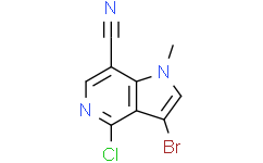 3-bromo-4-chloro-1-methyl-pyrrolo[3,2-c]pyridine-7-carbonitrile