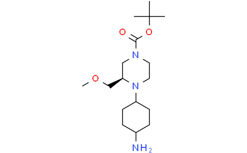 tert-butyl (3R)-cis-4-(4-aminocyclohexyl)-3-(methoxymethyl)piperazine-1-carboxylate
