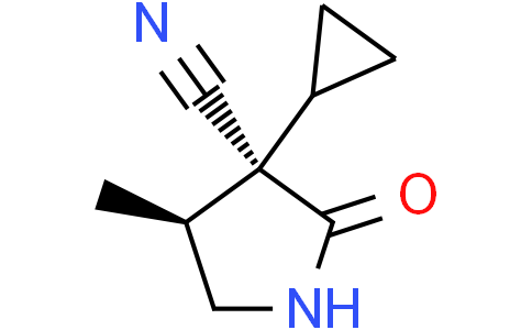 (3R,4S)-3-cyclopropyl-4-methyl-2-oxo-pyrrolidine-3-carbonitrile