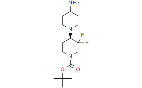 tert-butyl (4R)-4-(4-amino-1-piperidyl)-3,3-difluoro-piperidine-1-carboxylate