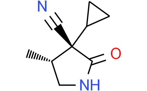(3S,4R)-3-cyclopropyl-4-methyl-2-oxo-pyrrolidine-3-carbonitrile