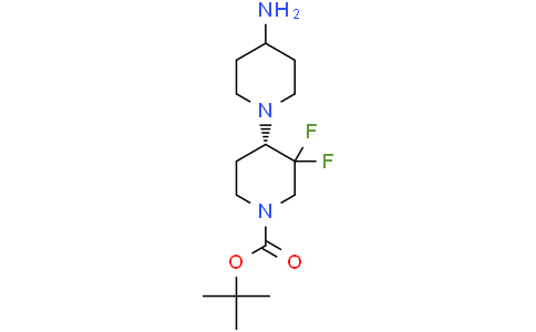 tert-butyl (4S)-4-(4-amino-1-piperidyl)-3,3-difluoro-piperidine-1-carboxylate