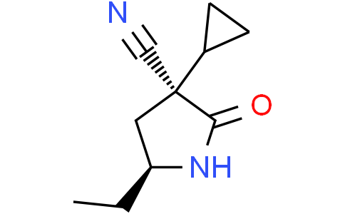 (3S,5S)-3-cyclopropyl-5-ethyl-2-oxo-pyrrolidine-3-carbonitrile