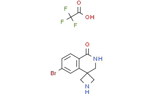6-bromospiro[2,3-dihydroisoquinoline-4,3'-azetidine]-1-one 2,2,2-trifluoroacetic acid