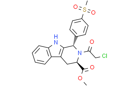methyl (1S,3R)-2-(2-chloroacetyl)-1-(4-methylsulfonylphenyl)-1,3,4,9-tetrahydropyrido[3,4-b]indole-3-carboxylate