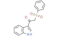 1-(Indol-3-yl)-2-(phenylsulfonyl)ethanone