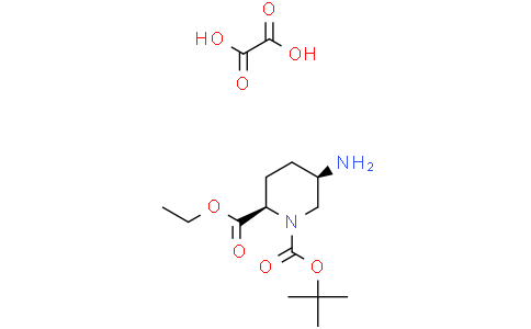 1-tert-butyl O2-ethyl (2R,5R)-5-aminopiperidine-1,2-dicarboxylate oxalic acid