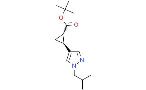 tert-butyl trans-2-(1-isobutylpyrazol-4-yl)cyclopropanecarboxylate