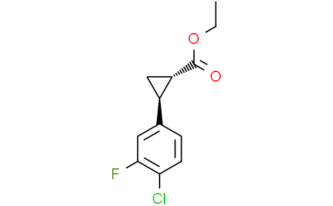 ethyl trans-2-(4-chloro-3-fluoro-phenyl)cyclopropanecarboxylate