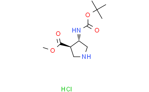 methyl trans-4-(tert-butoxycarbonylamino)pyrrolidine-3-carboxylate hydrochloride