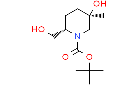 tert-butyl (2S,5R)-5-hydroxy-2-(hydroxymethyl)-5-methyl-piperidine-1-carboxylate
