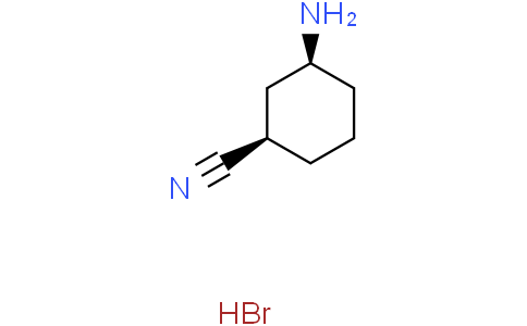 cis-3-aminocyclohexanecarbonitrile hydrobromide
