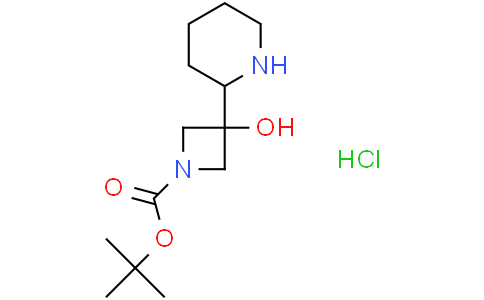 tert-butyl 3-hydroxy-3-(2-piperidyl)azetidine-1-carboxylate hydrochloride