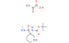 tert-butyl N-[3-(methylcarbamoyl)-3-piperidyl]carbamate;oxalic acid