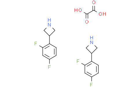 3-(2,4-difluorophenyl)azetidine hemi(oxalic acid)