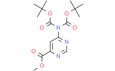 methyl 6-[bis(tert-butoxycarbonyl)amino]pyrimidine-4-carboxylate