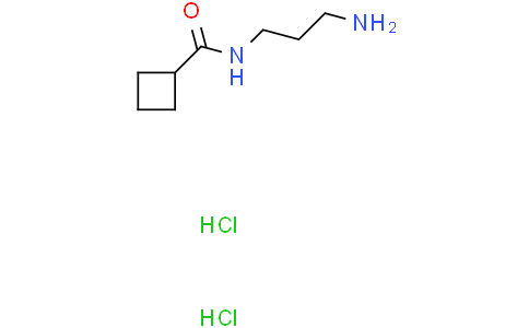 N-(3-aminopropyl)cyclobutanecarboxamide;dihydrochloride