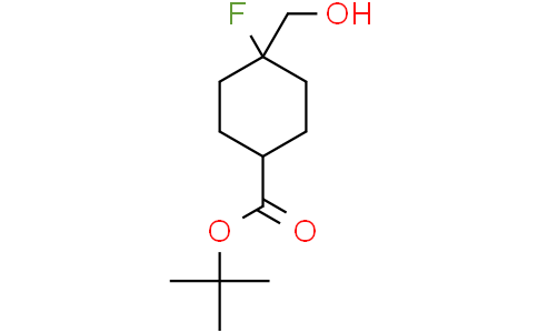 tert-butyl 4-fluoro-4-(hydroxymethyl)cyclohexanecarboxylate