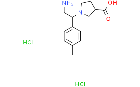 1-[2-amino-1-(p-tolyl)ethyl]pyrrolidine-3-carboxylic acid dihydrochloride