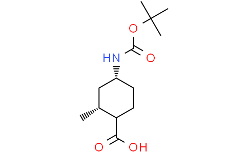 cis-4-(tert-butoxycarbonylamino)-2-methyl-cyclohexanecarboxylic acid