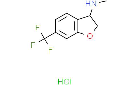 N-methyl-6-(trifluoromethyl)-2,3-dihydrobenzofuran-3-amine hydrochloride