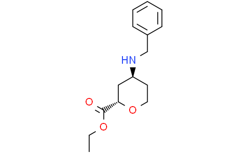 ethyl trans-4-(benzylamino)tetrahydropyran-2-carboxylate