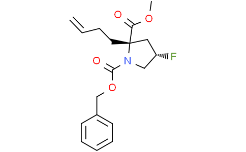 1-benzyl O2-methyl (2S,4S)-2-but-3-enyl-4-fluoro-pyrrolidine-1,2-dicarboxylate