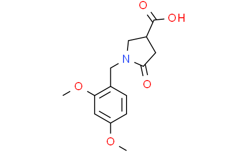 1-[(2,4-dimethoxyphenyl)methyl]-5-oxopyrrolidine-3-carboxylic acid