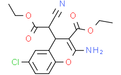 2-氨基-6-氯-a-氰基-3-(乙氧羰基)-4H-1-苯并吡喃-4-乙酸乙酯