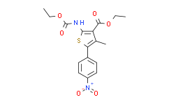 乙基 2-((乙氧羰基)氨基)-4-甲基-5-(4-硝基苯基)噻吩-3-甲酸基酯,95%
