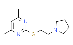 4，6-二甲基-2-(2-吡咯烷-1-基乙基硫基)嘧啶,98%