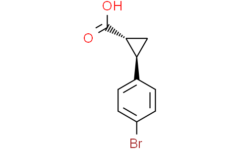 (1R,2R)-2-(4-Bromophenyl)cyclopropane-1-carboxylic acidCas:31501-85-6