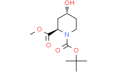 1-tert-butyl 2-methyl (2R,4R)-4-hydroxypiperidine-1,2-dicarboxylate