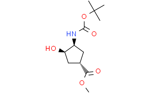 methyl (1S,3S,4R)-3-(tert-butoxycarbonylamino)-4-hydroxy-cyclopentanecarboxylate