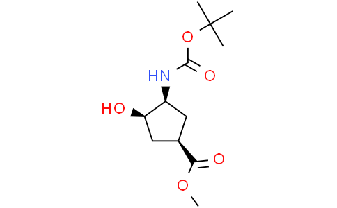 methyl (1R,3S,4R)-3-{[(tert-butoxy)carbonyl]amino}-4-hydroxycyclopentane-1-carboxylate