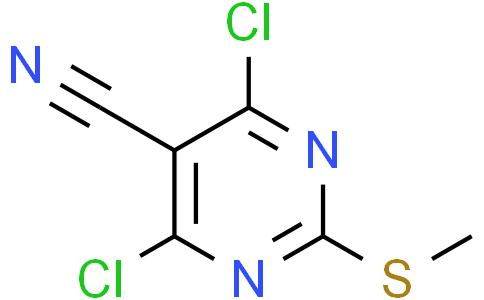 4,6-dichloro-2-(methylsulfanyl)pyrimidine-5-carbonitrile