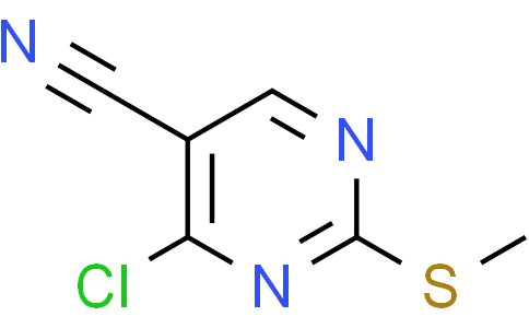 4-chloro-2-(methylsulfanyl)pyrimidine-5-carbonitrile