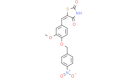 5-[[3-methoxy-4-[(4-nitrophenyl)methoxy]phenyl]methylene]thiazolidine-2,4-dione
