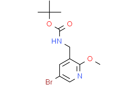 tert-Butyl ((5-bromo-2-methoxypyridin-3-yl)methyl)carbamateCas:334016-81-8