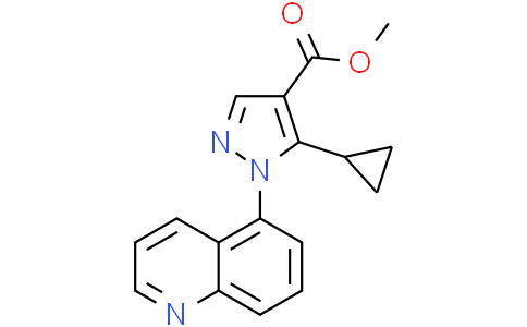methyl 5-cyclopropyl-1-(5-quinolyl)pyrazole-4-carboxylate