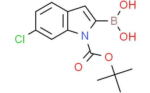(1-(tert-Butoxycarbonyl)-6-chloro-1H-indol-2-yl)boronic acidCas:352359-22-9