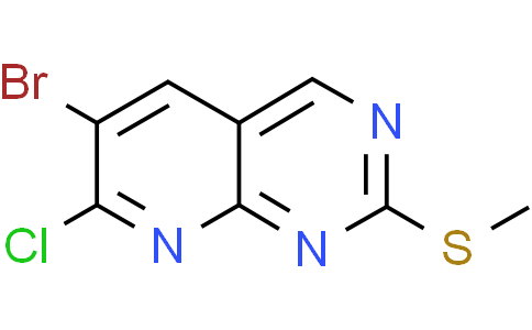 6-bromo-7-chloro-2-methylsulfanyl-pyrido[2,3-d]pyrimidine