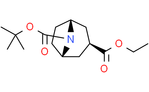 (1R,3s,5S)-8-tert-Butyl3-ethyl8-azabicyclo[3.2.1]octane-3,8-dicarboxylateCas:354818-43-2