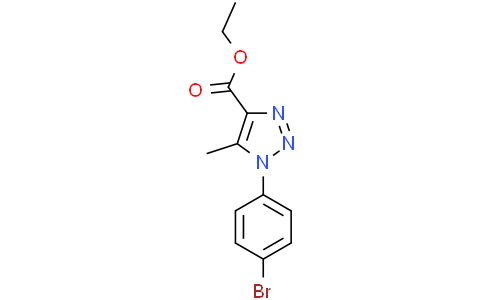 Ethyl 1-(4-bromophenyl)-5-methyl-1H-1,2,3-triazole-4-carboxylateCas:361990-21-8