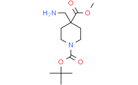 1-tert-butyl 4-methyl 4-(aminomethyl)piperidine-1,4-dicarboxylate